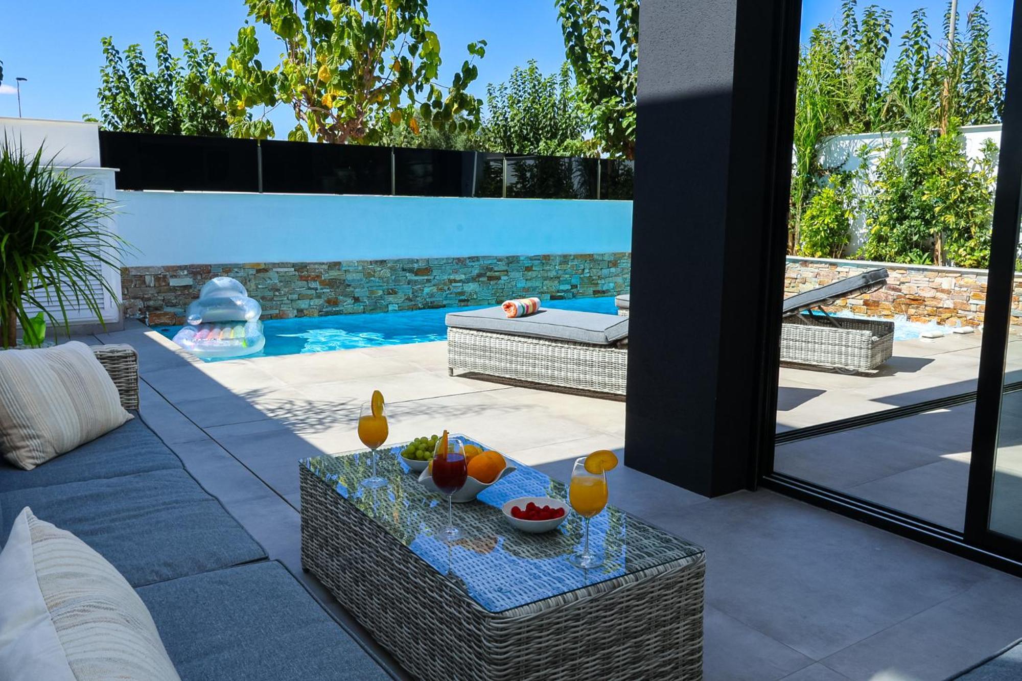 Villa Murcia - Private Heated Pool & Jacuzzi 산티아고 드 라 리베라 외부 사진